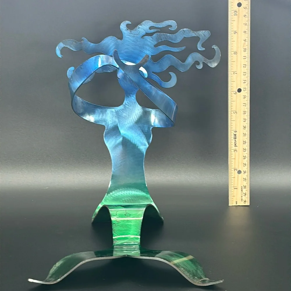 Hays Cash Metal Mermaid Wine Bottle Holder